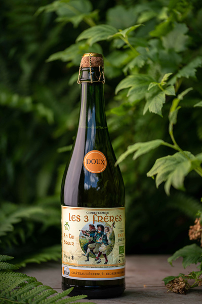 Cidre doux les 3 frères Château Lezergué