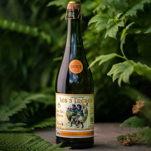 Cidre doux les 3 frères Château Lezergué